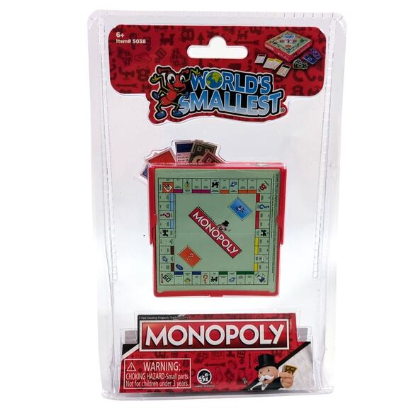 World's Smallest MONOPOLY Board Game Toy Doll House Miniature Brand New - Picture 1 of 3